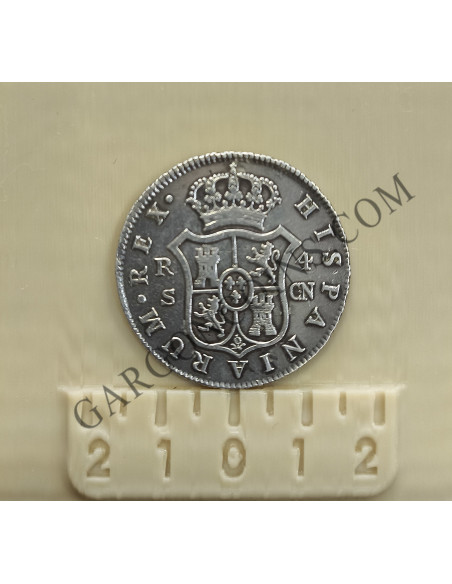 Carlos IV 4 Reales 1807 Sevilla CN en EBC