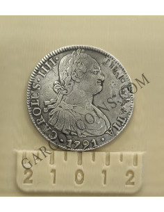 Carlos IV  8 Reales 1791  ceca México  FM