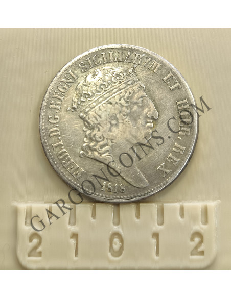 Fernando I Rey de las 2 Sicilias  Infante de España. hijo de Carlos III, 120 Granas 1818 EBC