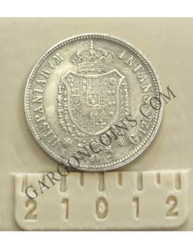 Fernando I Rey de las 2 Sicilias  Infante de España. hijo de Carlos III, 120 Granas 1818 EBC