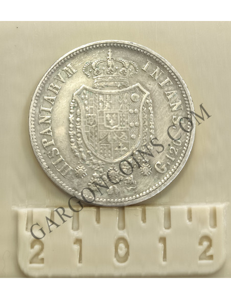 Fernando I Rey de las 2 Sicilias  Infante de España. hijo de Carlos III, 120 Granas 1818 EBC