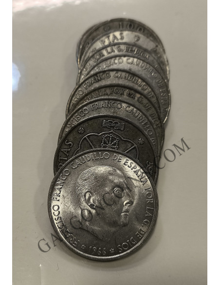 100 pesetas Franco 1966 para inversión Plata  de 800 milésimas y 19 gr