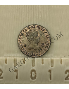 Isabel II 2 Maravedis Segovia 1846 S/C-