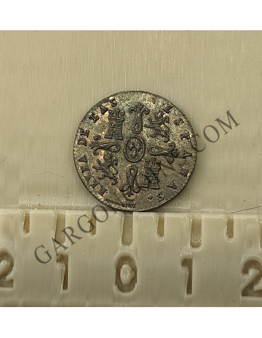 Isabel II 2 Maravedis Segovia 1846 S/C-