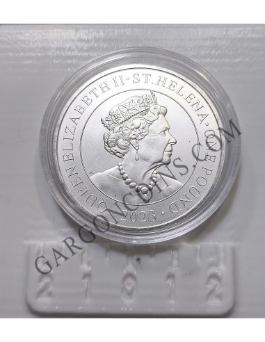 Santa Helena Trade Dollar 1 onza Plata pura