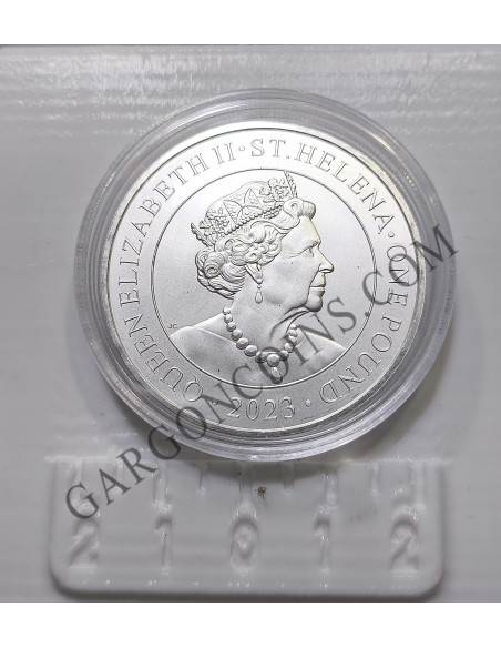 Santa Helena Trade Dollar 1 onza Plata pura