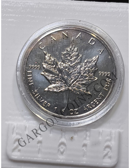 Canada 5 Dolares  2006  1 onza Plata pura Maple Leaf