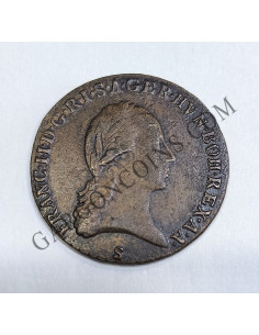 Austria Imperio Francisco II 3 Kreuzer del 1800 ceca Schmöllnitz (Eslovakia) 