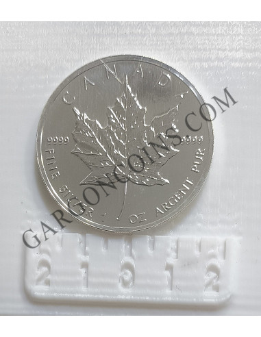 Canada 5 Dolares  1995  1 onza Plata pura Maple Leaf