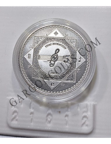 Tokelau 5 Dolares año 2021  1 onza Plata pura