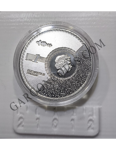 Tokelau 5 Dolares año 2021  1 onza Plata pura