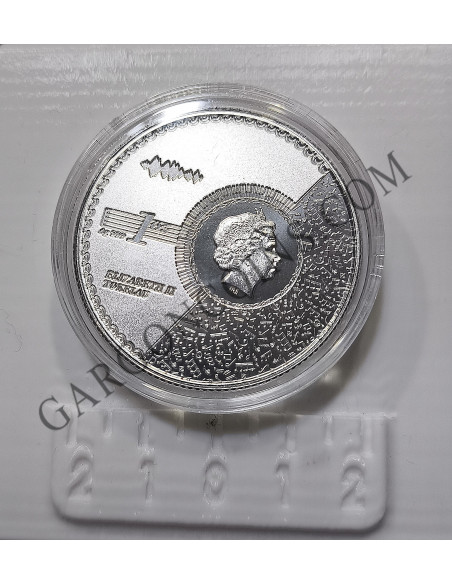 Tokelau 5 Dolares año 2021  1 onza Plata pura