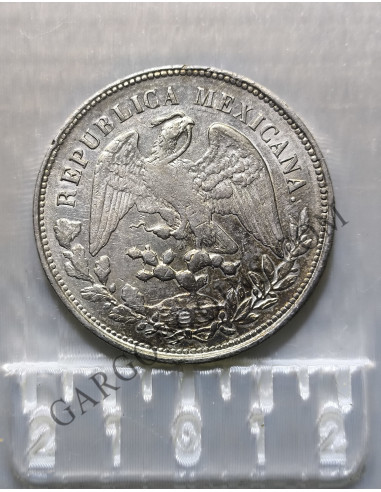 Mexico 1 Peso de  ceca Mexico y ensayadores A M sin circular 