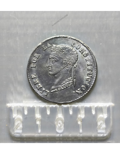 Bolivia 4 soles del 1853 ceca de Potosi MBC