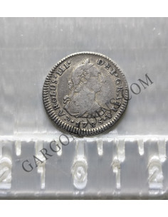 Carlos III 1 Real 1785 ceca de Lima EBC