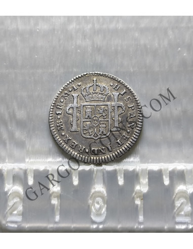 Carlos III 1 Real 1785 ceca de Lima EBC