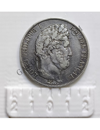 Francia 5 Francos Luis Felipe I de 1844 ceca de Strasburgo EBC