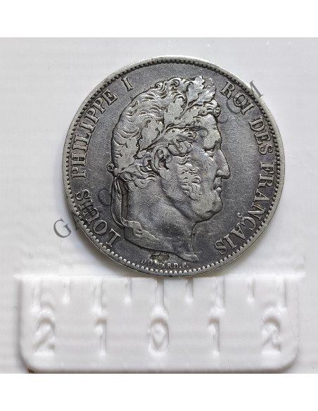 Francia 5 Francos Luis Felipe I de 1844 ceca de Strasburgo EBC