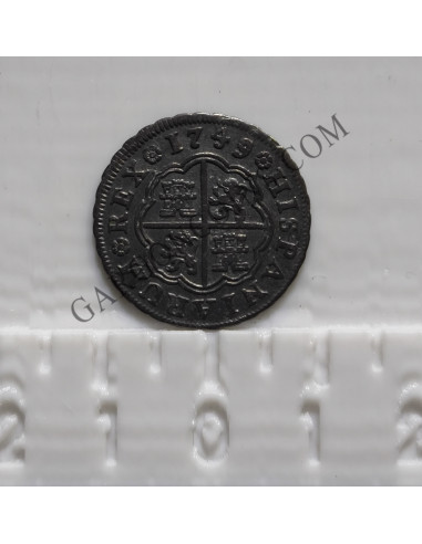 Fernando VI  1 Real 1749 Madrid J B en EBC+