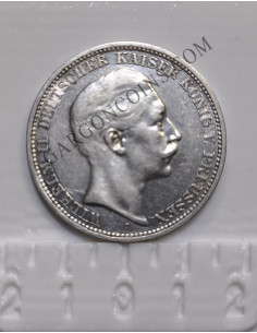 Estados Alemanes Prusia  Willhelm II kaiser de Alemania y Rey de Prusia 3 Reich Mark