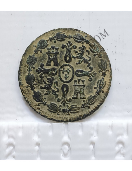 Carlos IV 8 maravedis de 1804 ceca Segovia 