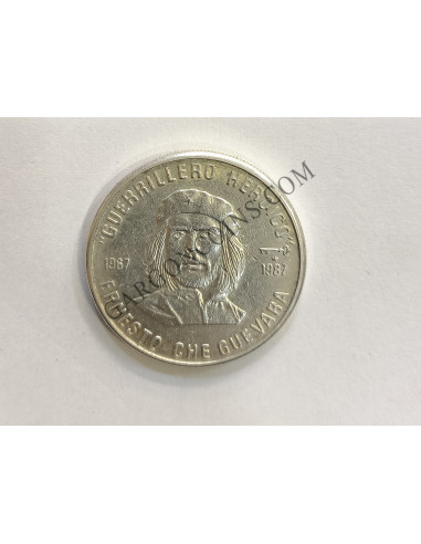 Cuba 5 Pesos 1987 Ché Guevara Plata 0.999