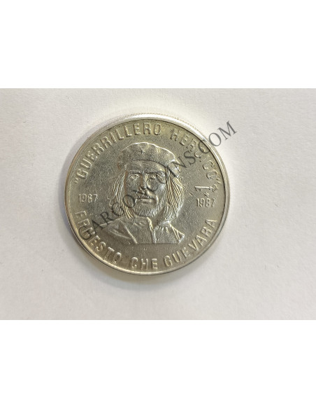 Cuba 5 Pesos 1987 Ché Guevara Plata 0.999