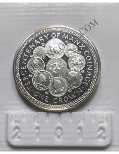 Isla de Man 1 Crown1979 Plata  Proof KM 45a