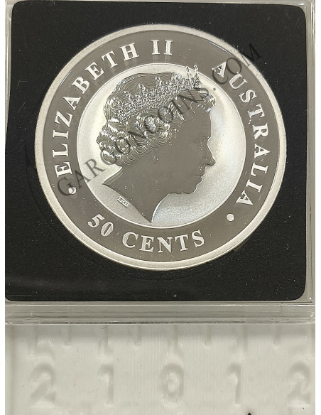 Australia  50 cents 2014 1/2 onza troy Plata pura