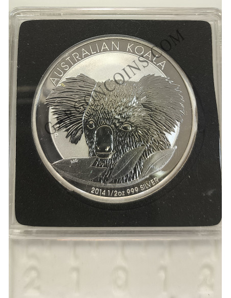 Australia  50 cents 2014 1/2 onza troy Plata pura