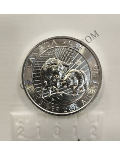 Canada 10 Dolares 2025 2 onzas Platan Pura