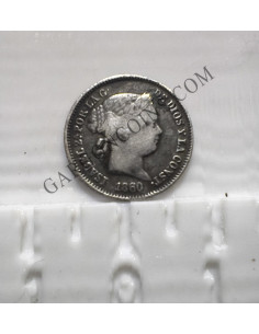 Isabel II 1 Real de Sevilla del 1860