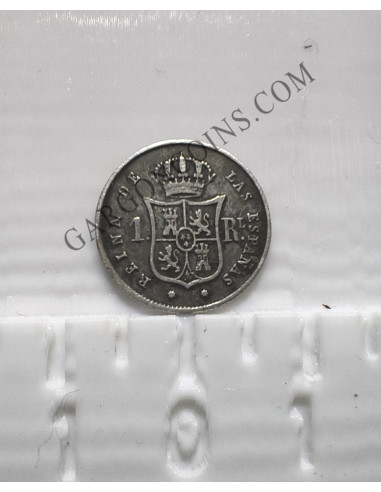 Isabel II 1 Real de Sevilla del 1860