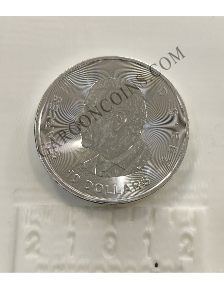 Canada 10 Dolares 2025 2 onzas Platan Pura