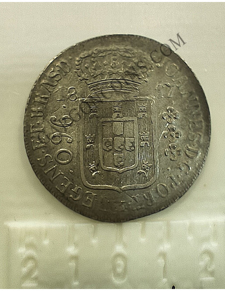 Brasil  Ioannes VI  Rey  de Portugal y Brasil 960 Reis 1817 