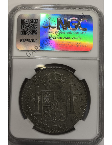 Carlos IV 8 Reales 1790 Mexico FM EBC Certificada