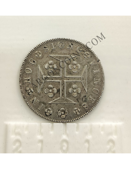 Portugal Maria II reina  de Portugal 400 Reis 1835 KM 403.2