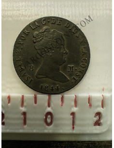  Isabel II   8 maravedis 1844  ceca de Segovia en  EBC 