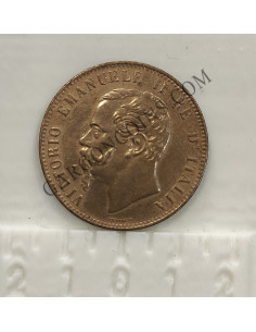 Italia Vitorio Emanuele II 10 Centesimi 1866 H (Birmingham) S/C