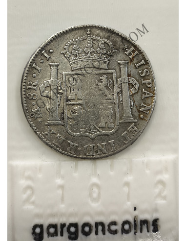 Fernando VII 8 Reales del 1820   ceca de Mexico y ensayadores JJ