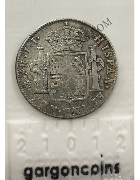 Fernando VII 8 Reales del 1820   ceca de Mexico y ensayadores JJ