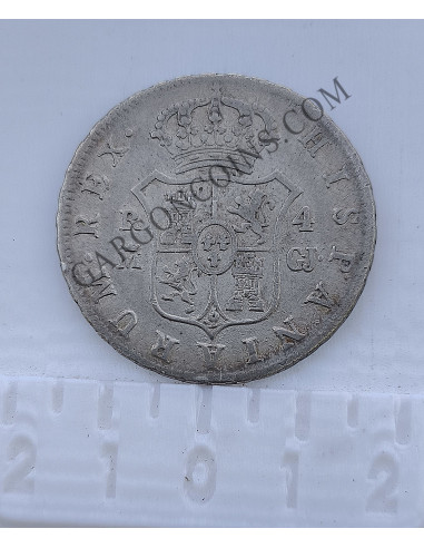 Fernando VII 4  Reales  1816 Madrid G J en MBC+