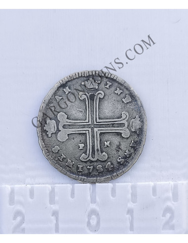 Carlos III 3 Taris ceca de Palermo del Reino de Nápoles y Sicilia