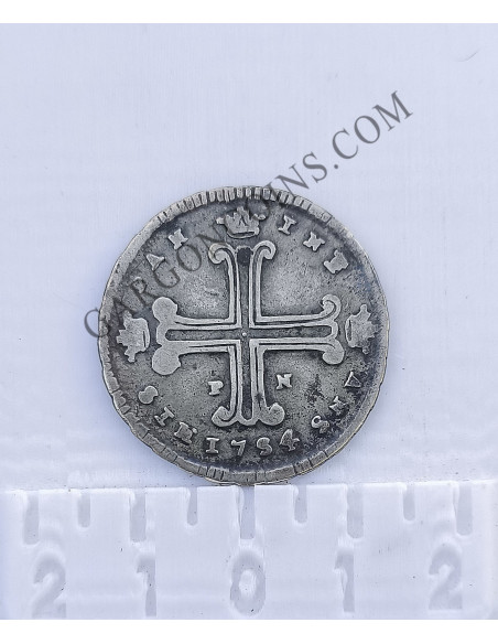 Carlos III 3 Taris ceca de Palermo del Reino de Nápoles y Sicilia