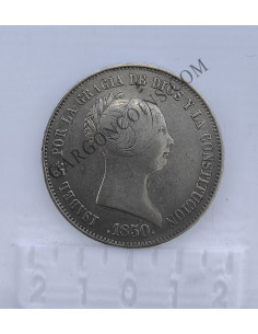 Isabel II  20 Reales 1850 Madrid MBC+
