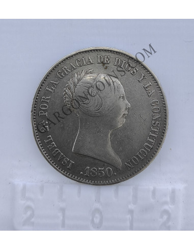 Isabel II  20 Reales 1850 Madrid MBC+