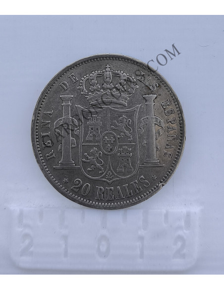 Isabel II  20 Reales 1850 Madrid MBC+