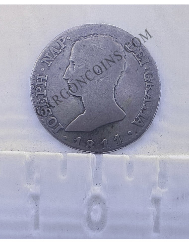 Jose Napoleón 2 reales  Madrid del 1811 en MBC