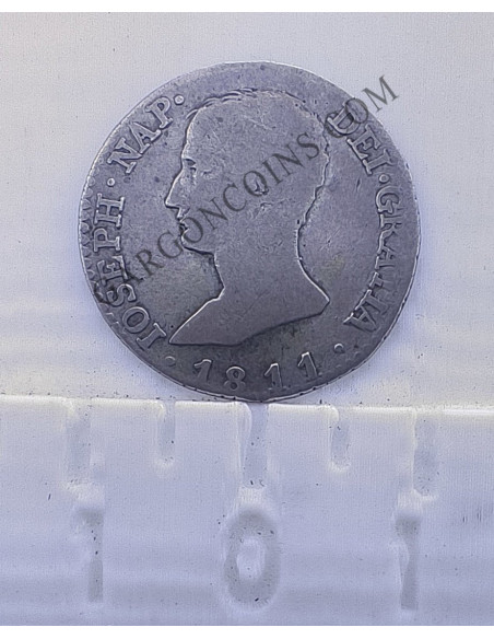 Jose Napoleón 2 reales  Madrid del 1811 en MBC