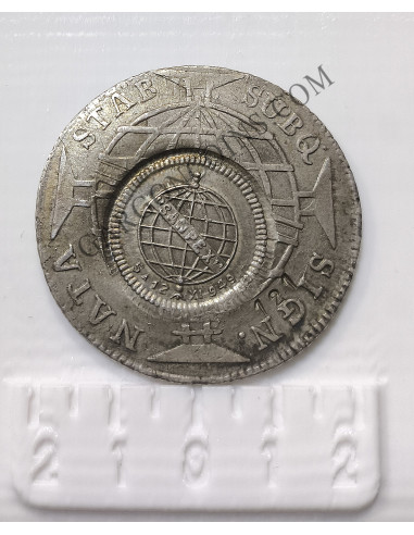 Brasil  Ioannes VI  960 Reis 1814 sobre 8 reales españoles y resellado sentex de 1949